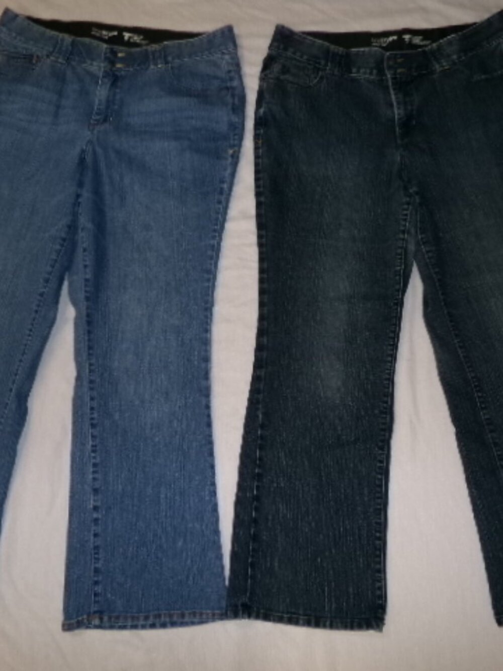 Lot of 2 Lane Bryant Jeans Boot Cut Womens Plus sz 18 R Tighter Tummy Technology
